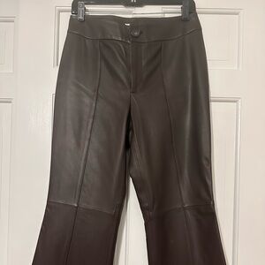 Vince leather pants in coffee color